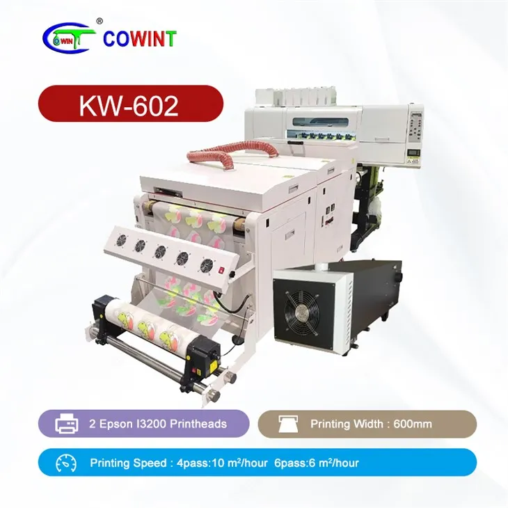 KW -602 2 Epson Printheads DTF εκτυπωτή